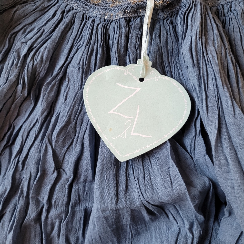 Anthropologie Z&L Tunic Blue Size Large - Picture 6 of 7